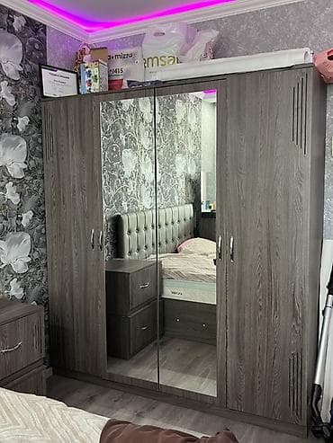 matras satilir: Yataq otağı mebeli (yataq, dolab, tumbalar, termo) Yataq otağı mebeli — 10