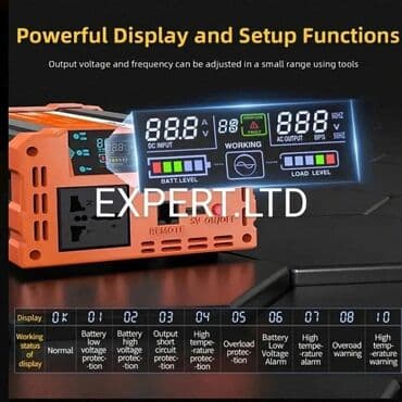 maşın danqıratı: Yeni Inverter, 1500-3000 Vt, 12 - 220 volt, Rayonlara çatdırılma, Ünvandan götürmə, Ödənişli çatdırılma — 33