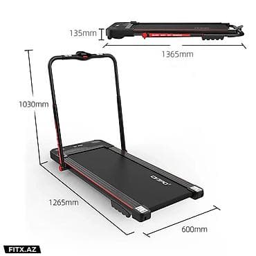 qaci: CIAPO qaçış trenajoru - Qaçış səthi: 430 x 1000 mm – evdə rahat qaçış — 9