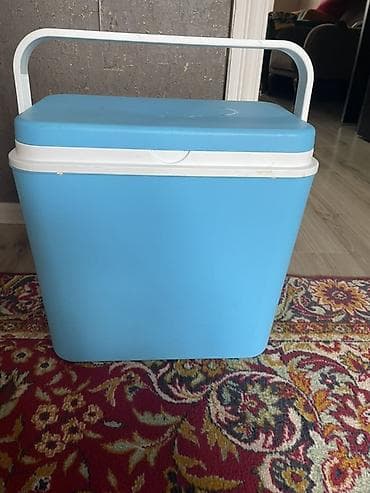 bizon soyuducu: Mavi rəngli termal soyuducu çanta/qutu - Material: qalın izolyasiyalı — 1