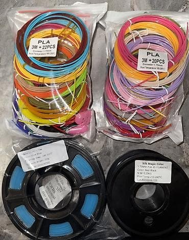 qelem satisi: 3D qələm və printerlər üçün PLA filament dəsti Məhsulun tərkibi: - — 1
