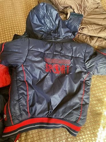 Uşaq üçün qışlıq şişmə gödəkçə 4-5yaş əkizlər üçün - Rəng: tünd göy