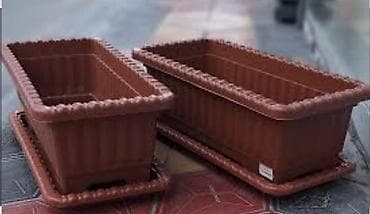 balzamin gulu: Məhsul: Dekorativ plastik güldan və balkon qutuları dəsti - Material — 4