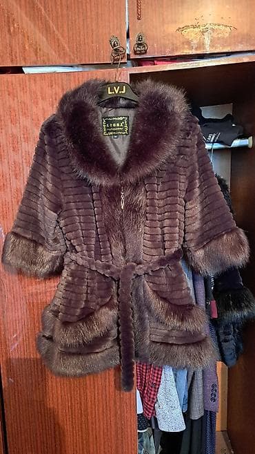 Kürk, 2XL, 3XL, rəng - Qəhvəyi