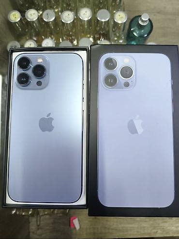5s iphone: IPhone 13 Pro Max, Göy, Zəmanət, Simsiz şarj, Face ID — 1