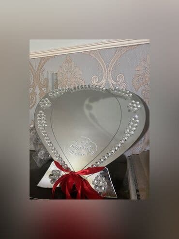 dekor toy ucun: Güzgü Masaüstü, Toy üçün, Naxışlı — 1