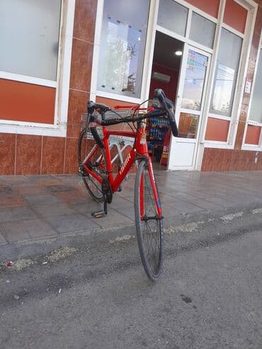 седло для велосипеда бишкек: Yol velosipedi – ISMA, qırmızı rəng - Korpus: yüngül yol çərçivəsi — 2