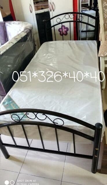 Çarpayılar: Yeni, Təknəfərlik çarpayı, Bazasız, Matras ilə, Siyirməsiz, Azərbaycan — 11