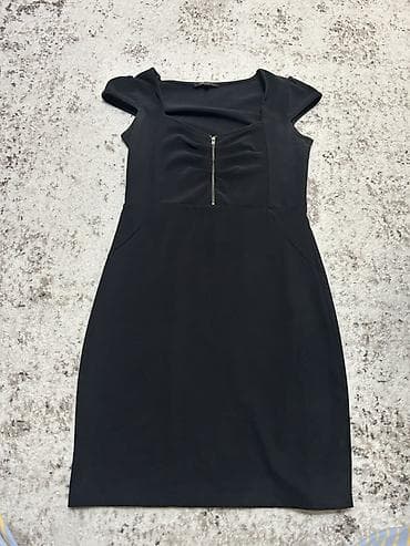 ted baker: Qara klassik dizaynlı qadın paltarı - Rəng: qara - Kəsim: bədənə — 1