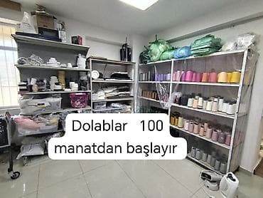 etajerka: Metalkarkas rəf dolabları - Material: möhkəm metal konstruksiya, toz — 1