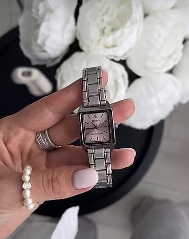 Kişi ayaqqabıları: Qol saatı, Casio, rəng - Gümüşü — 3