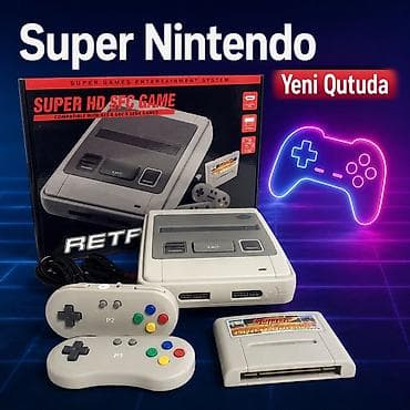 dvd video: Super Nintendo retro oyun konsolu SNES - Model: Super HD SFC Game — 1