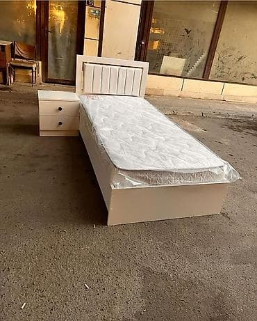 Təknəfərlik çarpayı, Bazasız, Matras ilə, Siyirməli — 2