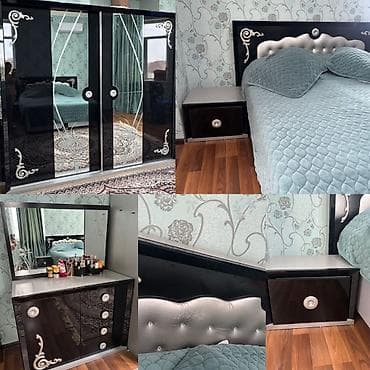 Yataq dəsti Türkiyənin. 500azn. Carpayı2/1.60. Bazalı+ matras. Dolab — 1