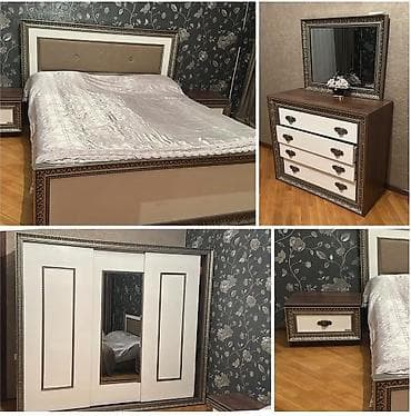 Двуспальная кровать, Шкаф, Турция, Б/у