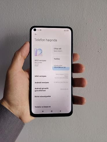 not: Redmi Note 9, 64 GB, rəng - Göy, Barmaq izi, İki sim kartlı, Face ID — 3