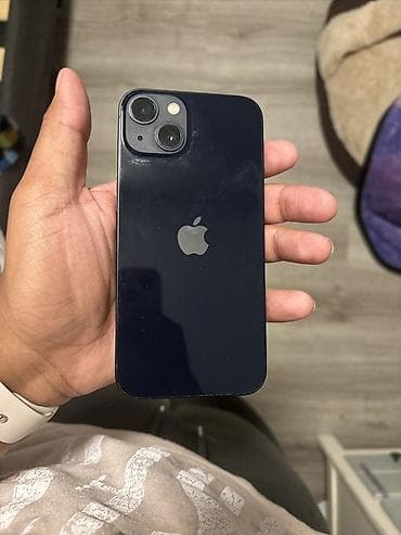 ayfon 13: IPhone 13, 128 GB, Midnight, Zəmanət, Barmaq izi, Face ID — 1