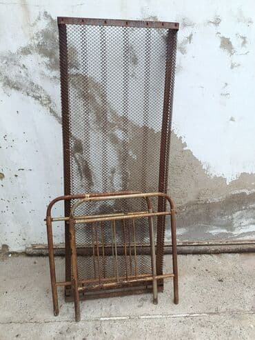 çəpər setka: Metal konstruksiya dəsti - Material: polad boru karkas və sıx mesh — 1