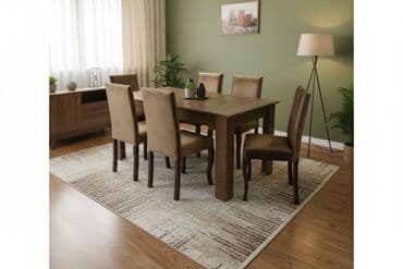 Great Wall: Qonaq otağı üçün, Yeni, Açılmayan, Kvadrat masa, 6 stul — 8