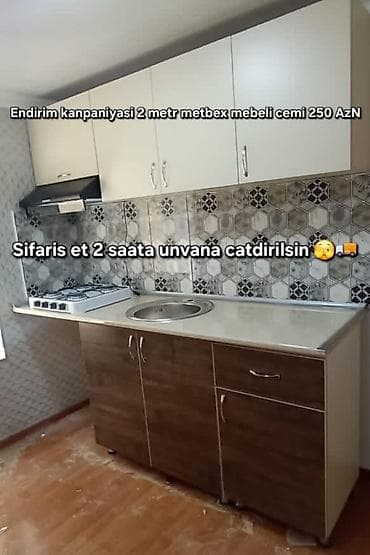 &amp;Sara Hal hazirda metbex mebellerimiz endirimle 280 azn deil cemi