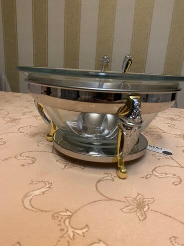 desert qaşığı: Nahar dəsti, rəng - Gümüşü, Şüşə — 2