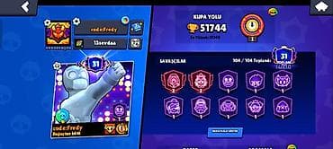 stranger things will: Brawl Stars oyun hesabı - Kupa: 51.744 (ən yüksək 51.749), Liga: I - — 1