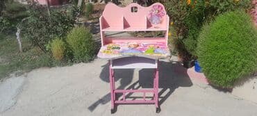 набор для рисования бишкек: Для девочки, Без выдвижных ящиков, Письменный стол, Без стульев — 1