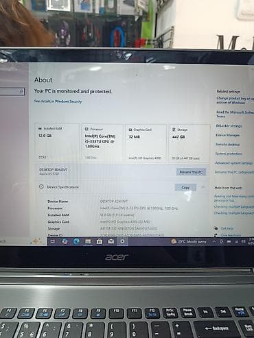 intel i5 notebook: İşlənmiş Acer Aspire, 15.6 ", Intel Core i5, 512 GB, Ünvandan götürmə, Ödənişli çatdırılma — 7