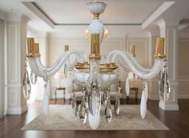 ucuz çılçıraqlar: Çılçıraq, 5 lampa, Şüşə — 1