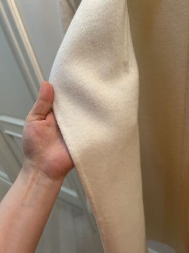 hamile geyim: Пальто кашемир 100% Айвори. Размер написано л но маломерки на с м — 6