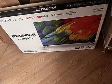 pilazma tv: Premier 43" PRM705SV Android TV Heç işlenmeyib üzerine mal yığılıb — 2
