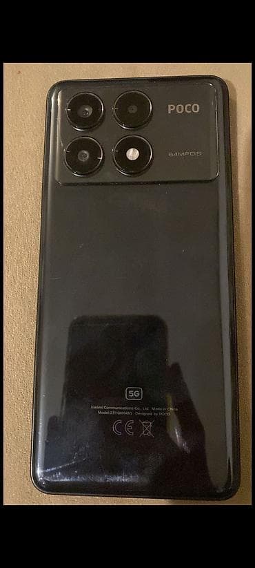 not 6 pro: Poco X6 Pro, 512 GB, rəng - Qara, Zəmanət, Barmaq izi, Simsiz şarj — 2