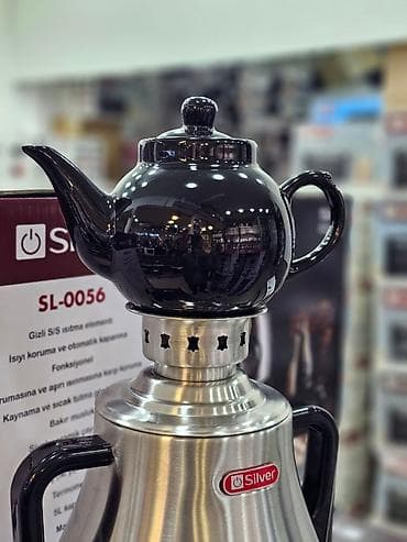 samovar cay: Elektrikli samovar silver model: sl-0056 elektri̇k semaver 5l — 6