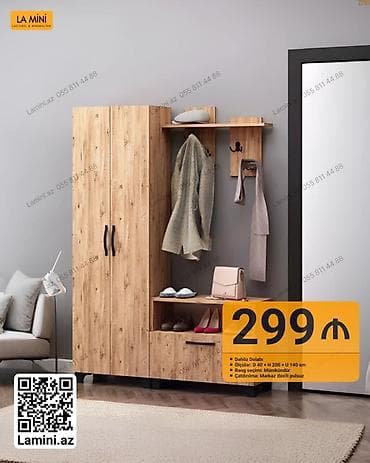 Dəhliz dolabı – La Mini - Ölçülər: D 40 x H 200 x U 140 sm - Rəng — 1