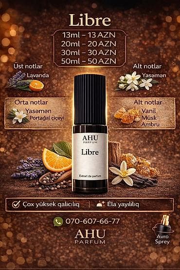 AHU Parfum – Extrait de Parfum kolleksiyası Seçimlər və qiymətlər: - — 6
