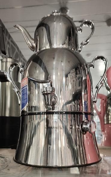 samavar: Samovar elektrik samovar Korkmaz Turk istehsali 4 litr su 1.8 litr cay — 4