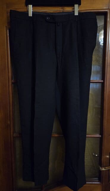 şalvar kişi: Klassik Şalvar, Massimo Dutti, rəng - Qara — 9