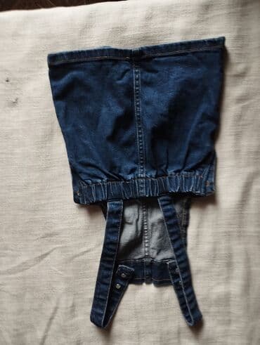 джинсовое платье для девочки: 1 yaşdan 2 yaşa qədər qızlar üçün cins yubka. əla vəziyyətdə istifadə — 2