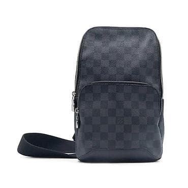 orginal canta: Louis Vuitton kişi çiyin/xaç çantası – Damier Graphite kanvas - — 1