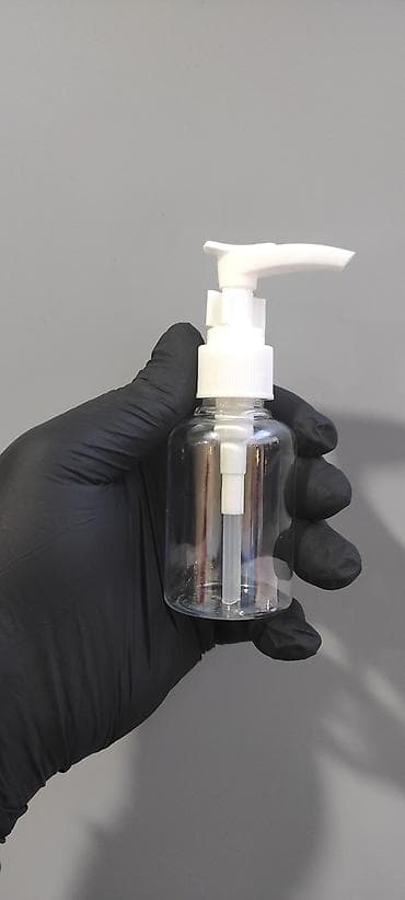 banka alan: Şüşə görünümlü şəffaf plastik pompalı flakonlar - Həcm: təxminən 100 — 3