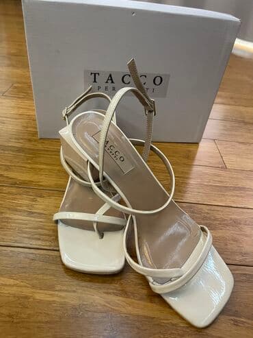 женские пляжные шлепанцы: Размер: 40, цвет - Бежевый, Б/у — 1