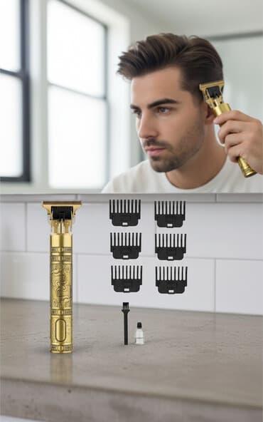 uz təmizləmə aparatı: Metal korpuslu peşəkar saç və kontur trimmeri Xüsusiyyətlər: - — 1