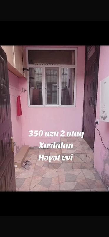 Ev xırdalanda 8 nömrəli məktəbə yaxın yerləşir birinci ay 350 növbəti