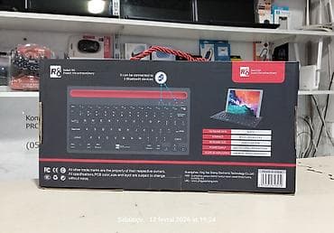 Cihazlar üçün klavyatura Planşet dəstəyi var Bluetooth ilə qoşulma