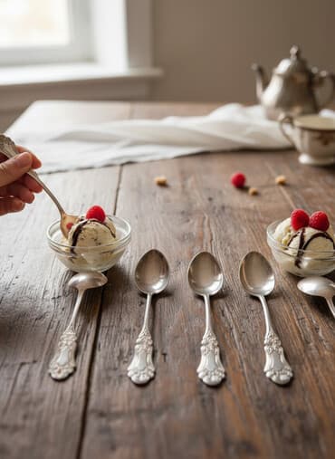 sufre bezedilmesi: Çay qaşıqları dəsti,6 ədədi 25 man - Say: 12 ədəd (2 müxtəlif — 1