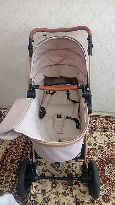 Коляски: Uşaq arabası – Kidilo, pastel çəhrayı/bej rəng palitrası — 2