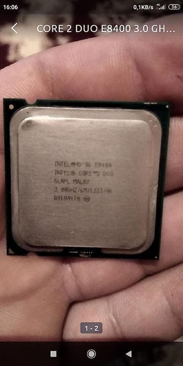 dell komputer: Prosessor Intel Core 2 Duo E8400, 2-3 GHz, 5 nüvə, İşlənmiş — 1