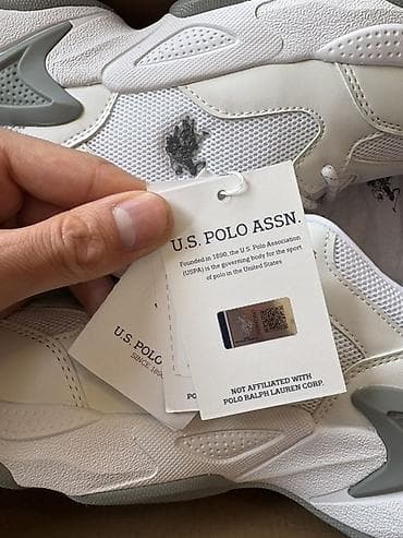 Kişi ayaqqabıları: U.S. Polo Assn. uniseks idman ayaqqabısı - Rəng: ağ/krem tonları, boz — 3