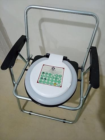 Daşınan tualet kreslosu (komod kreslo) - Metal karkaslı, möhkəm