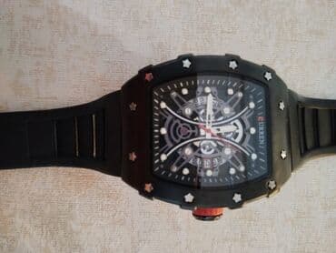 Очки: Новый, Наручные часы, Curren, цвет - Черный — 5